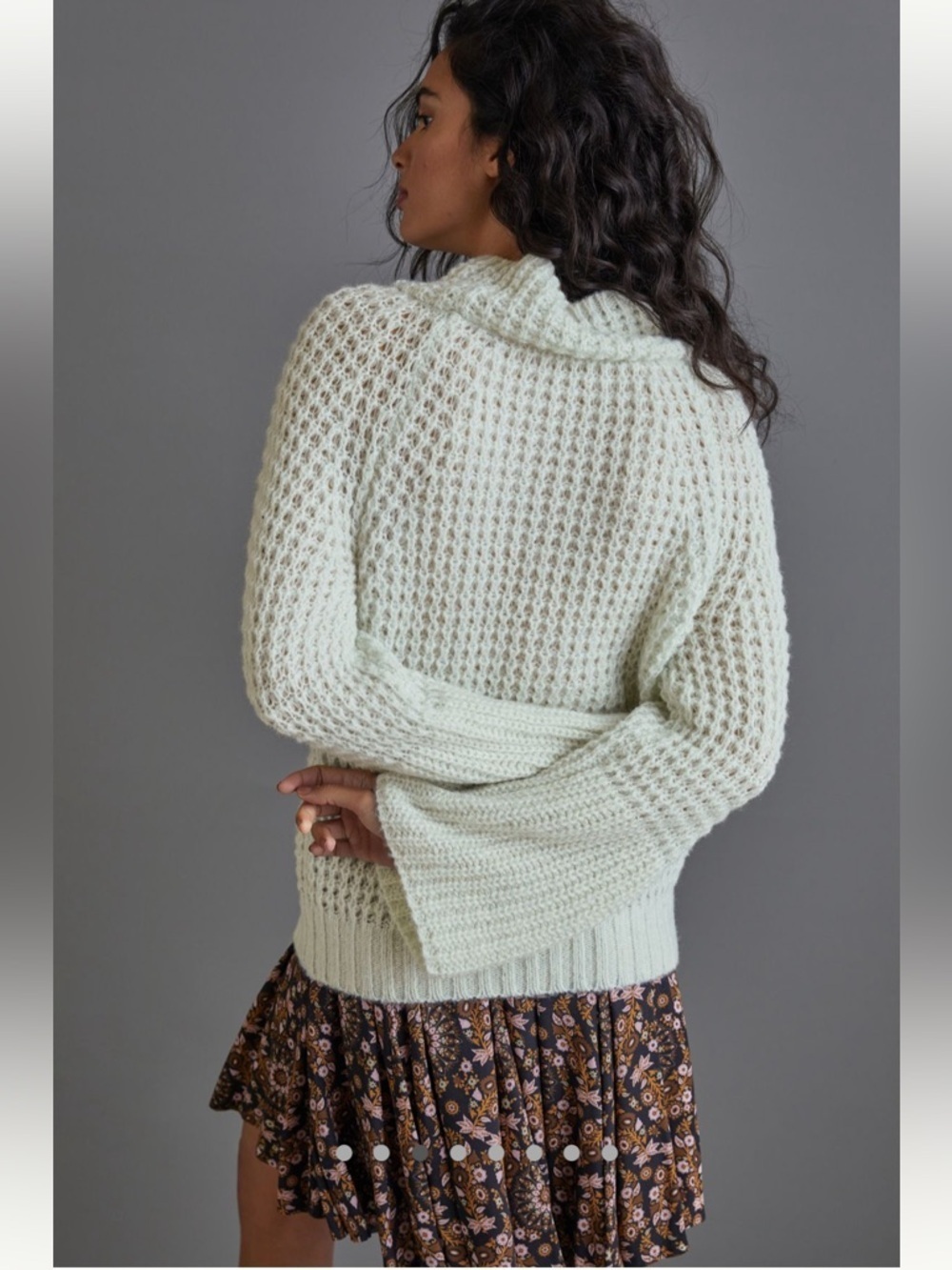 Anthropologie NWOT Maeve Dionne Bell-Sleeved Sweater size M. - Picture 3 of 10